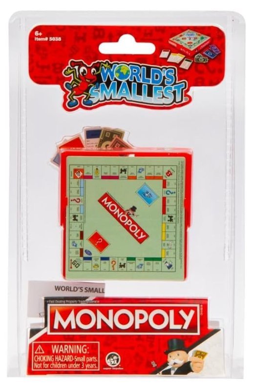 WORLD'S SMALLEST MONOPOLY giochi-preziosi