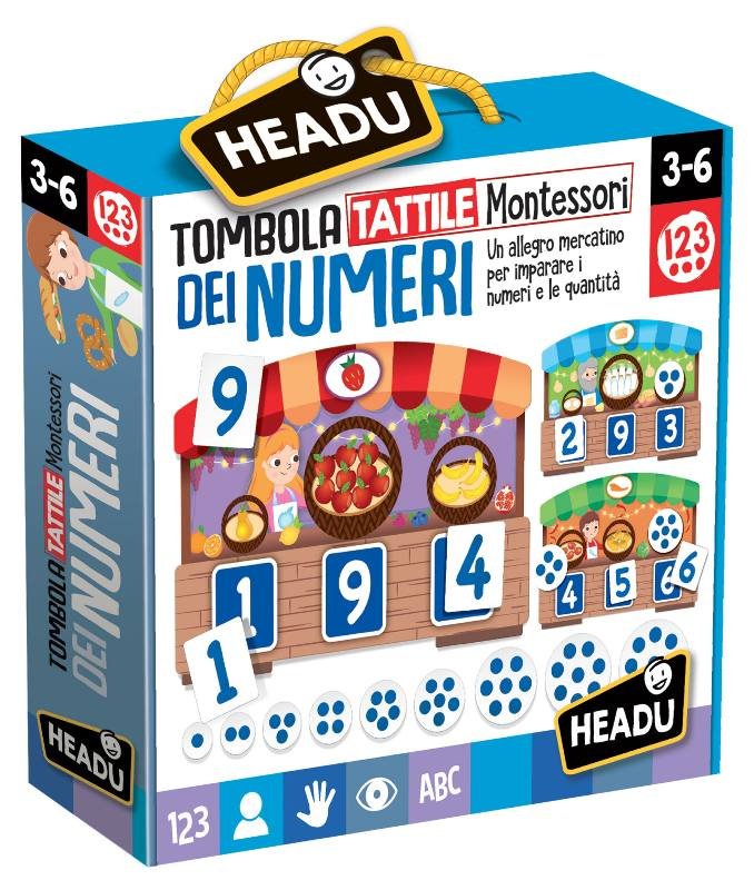 Tombola Tattile dei Numeri Montessori headu