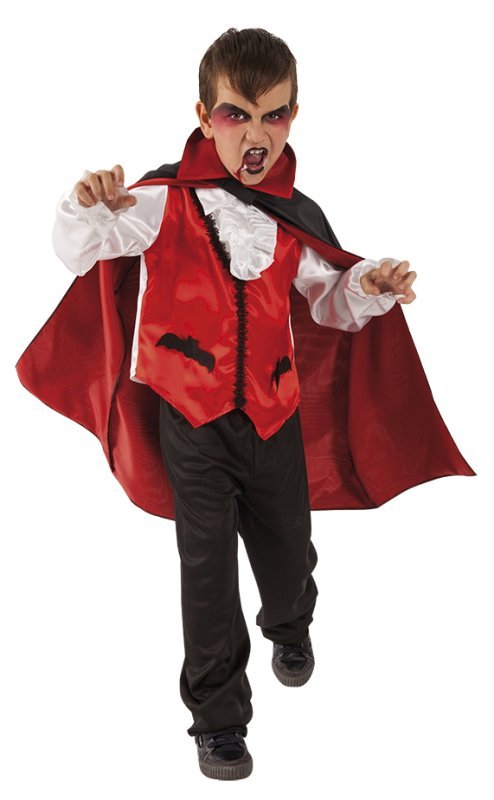 COSTUME IL CONTE DRACULA INF (Camicia con giacche, gilet, mantella e pantaloni di satin) Rubie's Costume Company