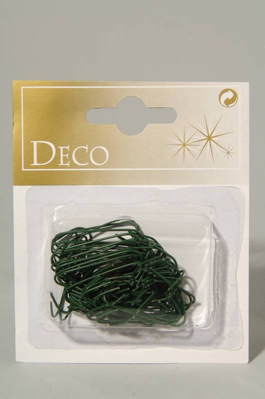 Bauble hangers iron green kaemingk