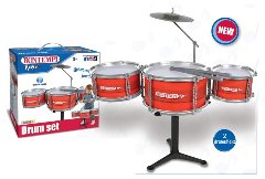 Drum set con 3 tamburi e piatti bontempi