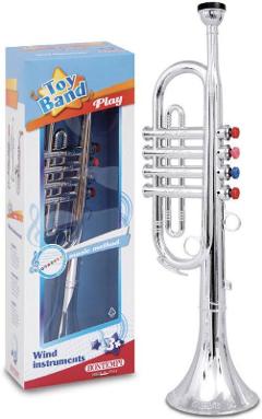 Tromba cromata grande a 4 note bontempi