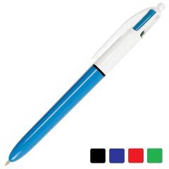 Penna 4 colori in 1 - inchiostro NERO/BLU/ROSSO/VERDE - confezione da 12 pezzi bic