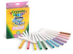 12 PENNARELLI SUPERPUNTA COLORI PASTELLO Crayola (distr. Binney & Smith)