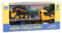 1/36 IVECO DAILY ROLL-OFF WITH NEW HOLLAND FARM TRACTOR T6, SKID STREER L228,B110C new-ray