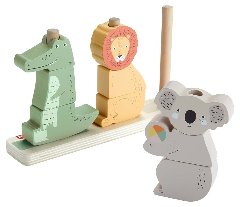 Fisher-Price Wood Animali della Savana mattel