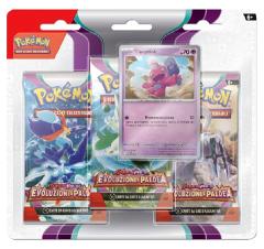 Pokemon Blister 3 Bustine + 1 Card ''Evoluzioni a Paldea 02'' the-pokemon-company