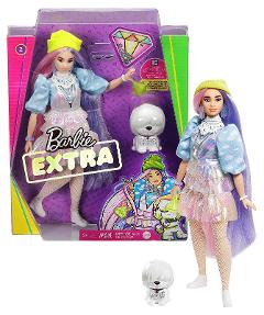 BARBIE EXTRA CAPELLI ROSA/VIOLA mattel