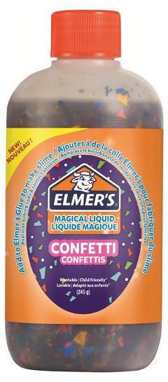 ELMER's MAGICAL LIQUID EFFETTO CONFETTI Flacone da 259 ml (subito pronto all'uso, per creare fino a 4 Slime) Elmer's (distr. Neweel)