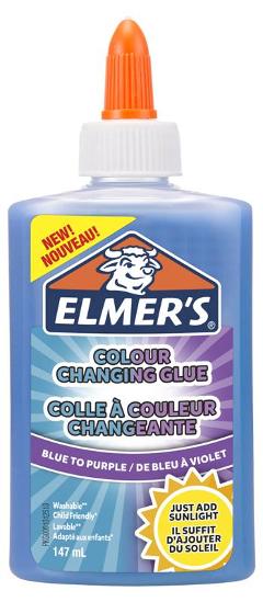 ELMER's Colla Liquida CambiaColore dal BLU al VIOLA esponendola al sole/calore Flacone da 147 ml Elmer's (distr. Neweel)