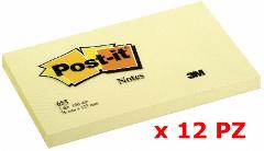 blocchetti Post-it Giallo Canary 76x127 mm 100 FF - Conf. da 12 3m