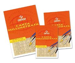 CANSON - Blocco di CARTA MILLIMETRATA 10 fogli 80gr/m2 formato A3 297x420 - confezione da 10 pezzi Hamelin Canson