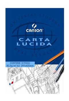 Blocco 10 fogli CARTA LUCIDA 82,5gr/m2 formato A3 297x420 - confezione da 10 pezzi Hamelin Canson