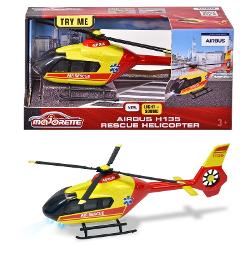 Majorette Grand Series Airbus H135 Elicottero Soccorso, luci e suoni cm.26 pale rotanti, luci e suoni Simba