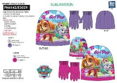 SET 2 PCS CAPPELLINO & GUANTI 100%P PAW PATROL suncity