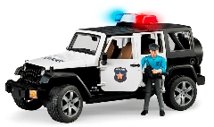 Jeep Wrangler Unlimited Rubicon Polizia con poliziotto bruder