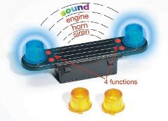 Modulo di segnalazione con luci e suono per camion bruder