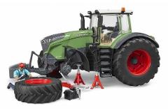 Trattore Fendt 1050 Vario con meccanico e attrezzi officina bruder