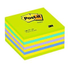 cubo da 450 foglietti Post-It colori azzurro-verde 76x76 3m