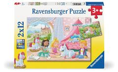 Puzzle 2x12 pz Un'amicizia incantevole ravensburger