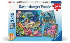 Puzzle 3x49 pz Meraviglie sottomarine ravensburger