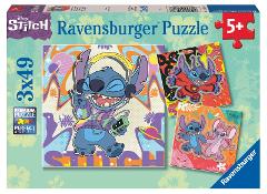 Puzzle 3x49 pz Disney Stitch ravensburger