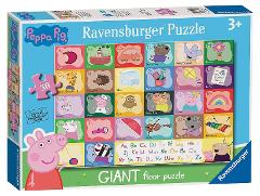 Puzzle 24 giant Pavimento Peppa Pig Alphabet ravensburger