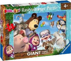 Puzzle 24 giant Pavimento Masha e Orso ravensburger