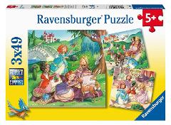 Puzzle 3x49 pz Piccole principessine ravensburger