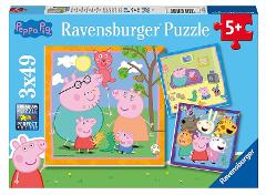 Puzzle 3x49 pz Peppa Pig ravensburger