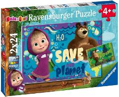 Puzzle 2x24 pz Masha e Orso ravensburger