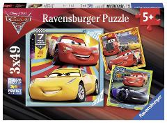 Puzzle 3x49 pz Cars 3 ravensburger