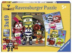 Puzzle 3x49 pz Robot Trains ravensburger