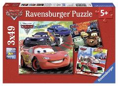 Puzzle 3x49 pz Cars 2 ravensburger