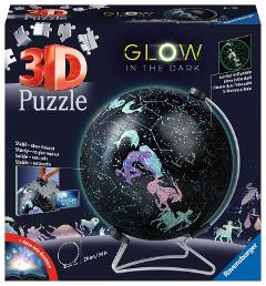 Puzzle 3D Globo 180 pezzi Glow in the dark Costellazioni ravensburger