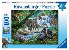 Puzzle 100 pz Animali della giungla ravensburger