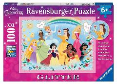 Puzzle 100 pz Disney Princess Glitter ravensburger