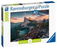 Puzzle 1000 pz Tramonto in montagna ravensburger