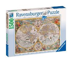 Puzzle 1500 pz Mappamondo storico ravensburger