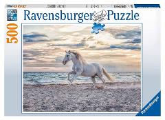 Puzzle 500 pz Cavallo in spiaggia ravensburger