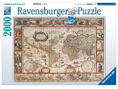 Puzzle 2000 pz Mappamondo 1650 ravensburger