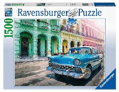 Puzzle 1500 pz Automobile a Cuba ravensburger