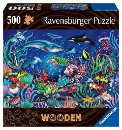 Puzzle di legno Fondale marino 500 pz ravensburger