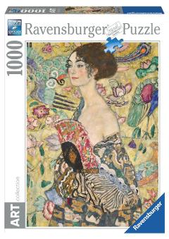 Puzzle 1000 pz Klimt: Dama col ventaglio ravensburger