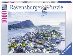 Puzzle 1000 pz Vista Su A'lesund ravensburger