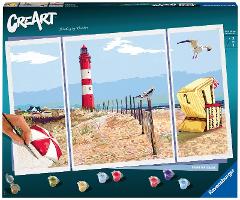 CreArt Serie Premium Trittico Spiaggia del nord ravensburger