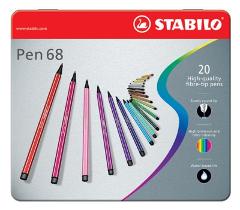 STABILO Pen 68 scatola in metallo ARTY da 20 colori ass. stabilo