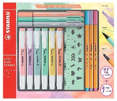 STABILO Pastel Collection Set ( 3 pz. point 88, 3 pz. pointMax, 6 pz. swing cool Pastel, 1 righello) stabilo