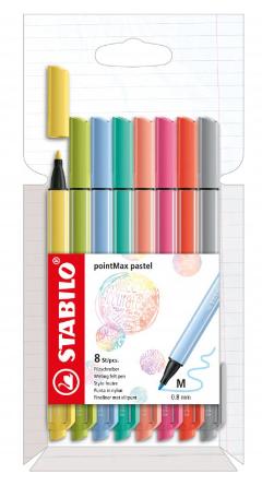 STABILO pointMax astuccio in cartone da 8 colori ass. (colori pastello) stabilo