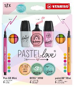 SET STABILO PASTEL LOVE stabilo